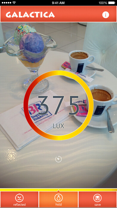 Emulate iPhone app Galactica Luxmeter using MyAndroid Emulate iPhone app Galactica Luxmeter using MyAndroid