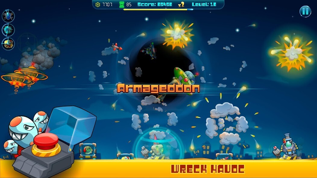 Emulate iPhone app Galactic Missile Defense using MyAndroid