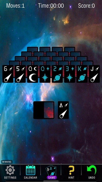 Emulate iPhone app Galactic Tri-Peaks using MyAndroid Emulate iPhone app Galactic Tri-Peaks using MyAndroid