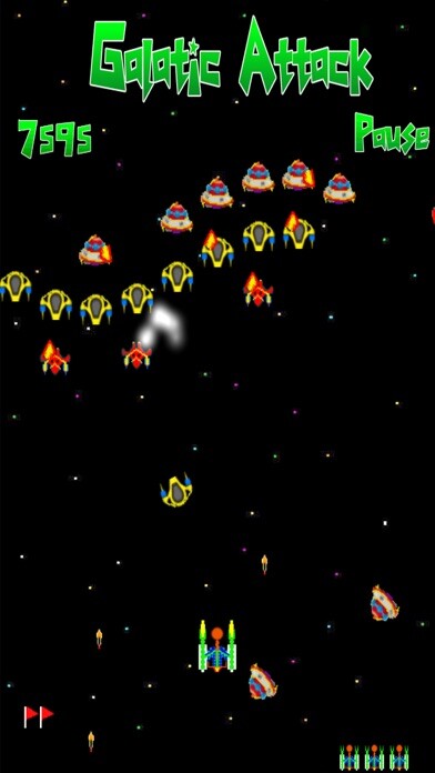 Emulate iPhone app Galatic Attack Pro using MyAndroid