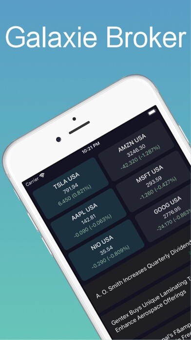 Emulate iPhone app Galaxie Broker using MyAndroid