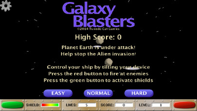 Emulate iPhone app Galaxy Blasters using MyAndroid