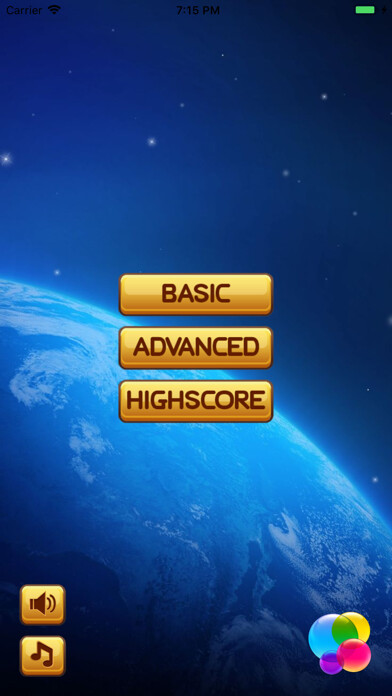 Emulate iPhone app Galaxy Block Game using MyAndroid