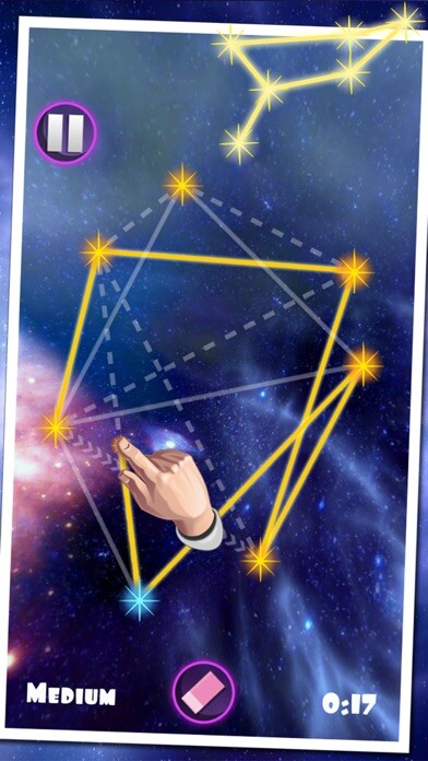 Emulate iPhone app Galaxy - Connect the stars - using MyAndroid Emulate iPhone app Galaxy - Connect the stars - using MyAndroid