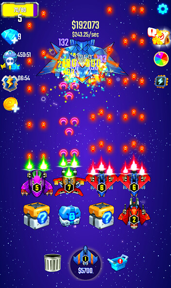 Run android online APK Galaxy Fighter: Merge  Defeat from MyAndroid or emulate Galaxy Fighter: Merge  Defeat using MyAndroid