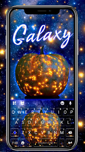 Run android online APK Galaxy Jack O Lantern Keyboard Theme from MyAndroid or emulate Galaxy Jack O Lantern Keyboard Theme using MyAndroid