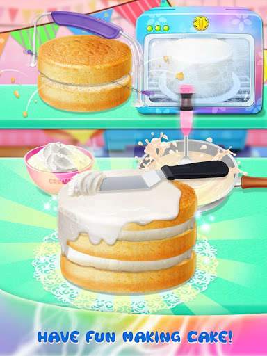 Emulate Android APK Galaxy Mirror Glaze Cake - Sweet Desserts Maker