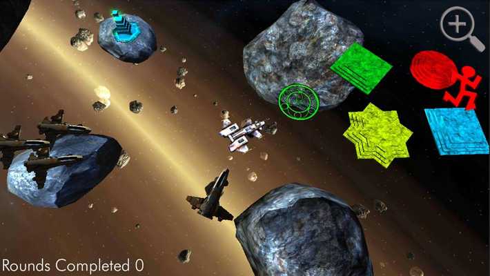 Emulate Android APK Galaxy Mission 3D object hunt