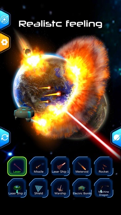 Emulate iPhone app Galaxy Smash - Destroy Planets using MyAndroid Emulate iPhone app Galaxy Smash - Destroy Planets using MyAndroid