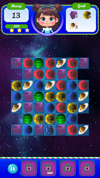 Run android online APK Galaxy Smash - Match 3 puzzle from MyAndroid or emulate Galaxy Smash - Match 3 puzzle using MyAndroid