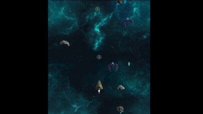 Emulate iPhone app Galaxy Space Asteriod Shooter using MyAndroid