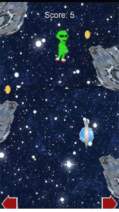 Emulate iPhone app Galaxy Space Jumper using MyAndroid