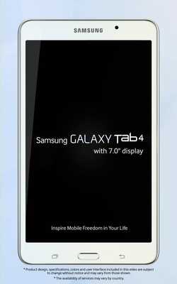 Emulate Android APK Galaxy Tab4 7.0 Retailmode