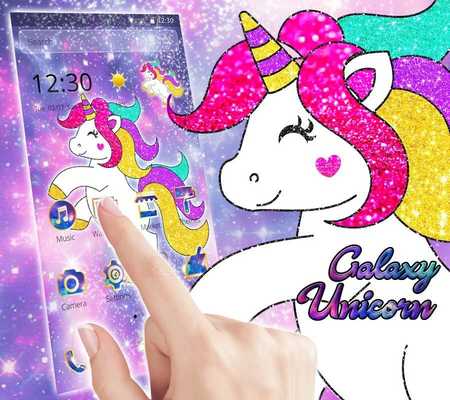 Emulate Android APK Galaxy Unicorn Shiny Glitter Theme