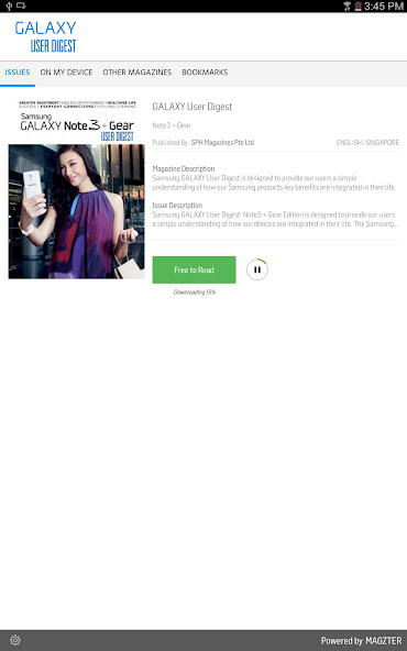 Run android online APK GALAXY User Digest from MyAndroid or emulate GALAXY User Digest using MyAndroid