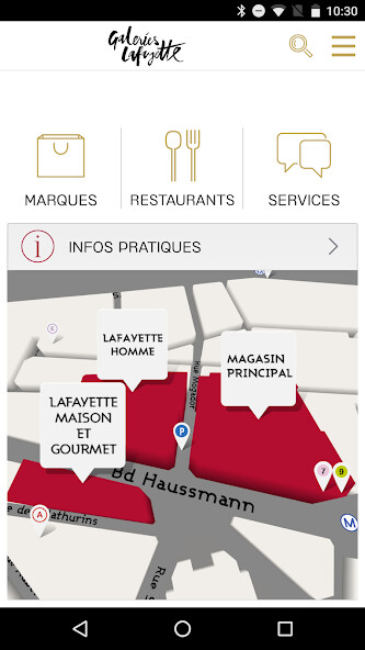 Run android online APK Galeries Lafayette Haussmann from MyAndroid or emulate Galeries Lafayette Haussmann using MyAndroid Run android online APK Galeries Lafayette Haussmann from MyAndroid or emulate Galeries Lafayette Haussmann using MyAndroid