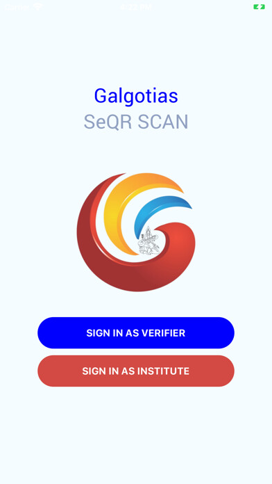 Emulate iPhone app Galgotias SeQR Scan using MyAndroid