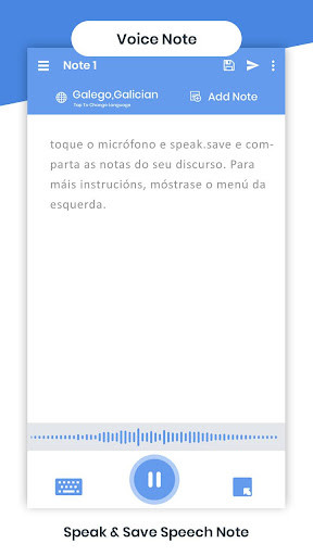 Run android online APK Galician Voicepad - Speech to Text from MyAndroid or emulate Galician Voicepad - Speech to Text using MyAndroid