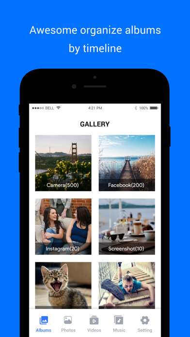 Emulate iPhone app Gallery : Media File Manager using MyAndroid Emulate iPhone app Gallery : Media File Manager using MyAndroid