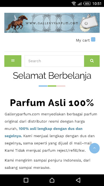 Run android online APK Gallery parfum from MyAndroid or emulate Gallery parfum using MyAndroid
