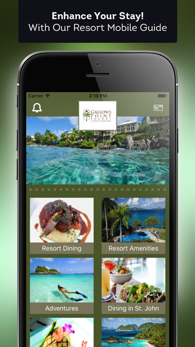 Emulate iPhone app Gallows Point Resort using MyAndroid