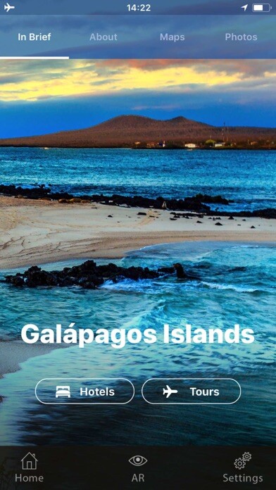 Emulate iPhone app Galápagos Islands Travel Guide using MyAndroid