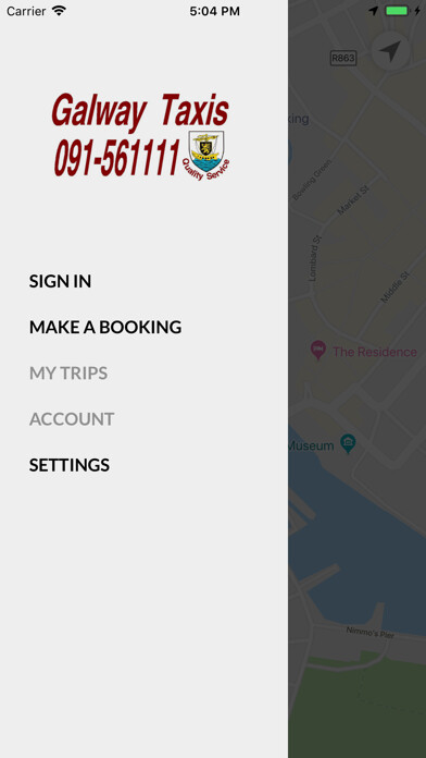 Emulate iPhone app Galway Taxis using MyAndroid Emulate iPhone app Galway Taxis using MyAndroid