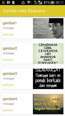 Emulate Android APK Gambar Kata Bijaksana