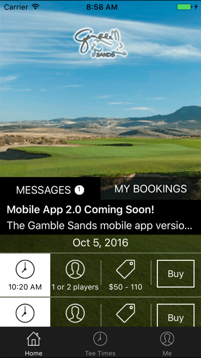 Emulate iPhone app Gamble Sands Golf Tee Times using MyAndroid Emulate iPhone app Gamble Sands Golf Tee Times using MyAndroid
