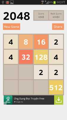 Emulate Android APK Game 2048 - The coolest game Emulate Android APK Game 2048 - The coolest game