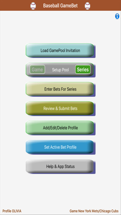 Emulate iPhone app GameBet for Baseball GamePool using MyAndroid Emulate iPhone app GameBet for Baseball GamePool using MyAndroid