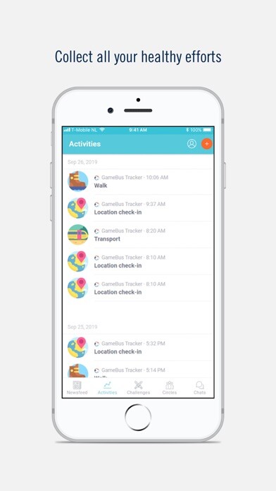 Emulate iPhone app GameBus: Social Health Games using MyAndroid