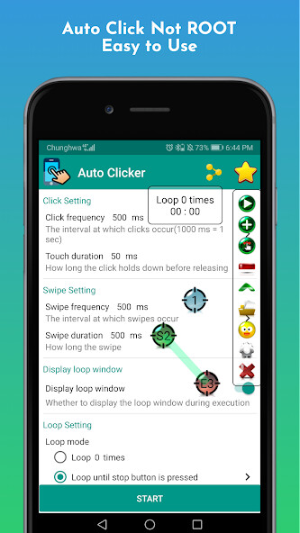 Run android online APK Game master - Auto Clicker from MyAndroid or emulate Game master - Auto Clicker using MyAndroid