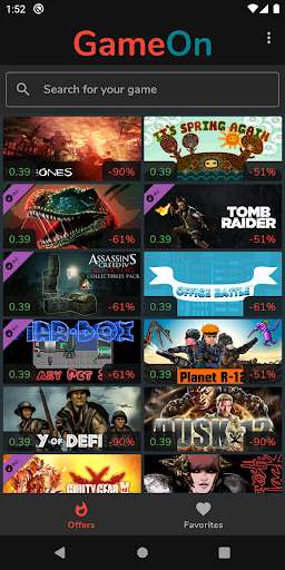 Run android online APK GameOn - Game Deals from MyAndroid or emulate GameOn - Game Deals using MyAndroid