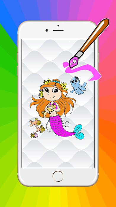 Emulate iPhone app Games Princess Mermaid Coloring Book Art Pad:Easy painting for little kids using MyAndroid Emulate iPhone app Games Princess Mermaid Coloring Book Art Pad:Easy painting for little kids using MyAndroid