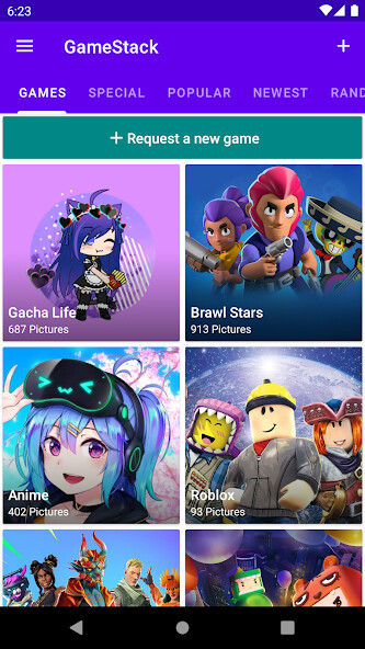 Run android online APK GameStack: Gaming Wallpapers from MyAndroid or emulate GameStack: Gaming Wallpapers using MyAndroid
