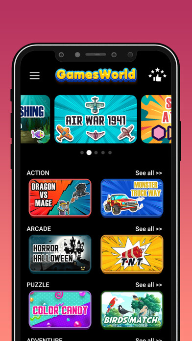 Emulate iPhone app GamesWorld - King of All Games using MyAndroid Emulate iPhone app GamesWorld - King of All Games using MyAndroid
