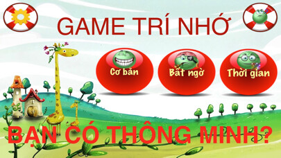 Emulate iPhone app Game trí nhớ-Game trí tuệ using MyAndroid