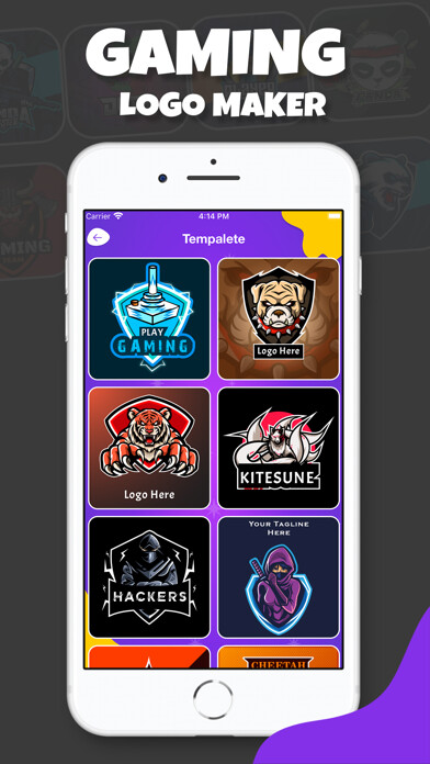 Emulate iPhone app Gaming Logo Esport Logo Maker using MyAndroid