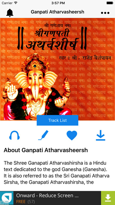 Emulate iPhone app Ganapati Atharvashirsh Audio using MyAndroid Emulate iPhone app Ganapati Atharvashirsh Audio using MyAndroid