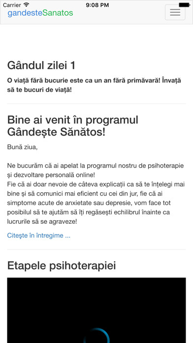 Emulate iPhone app Gandeste Sanatos using MyAndroid Emulate iPhone app Gandeste Sanatos using MyAndroid
