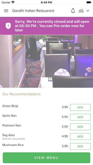 Emulate iPhone app GandhiIndianRestuarant.. using MyAndroid Emulate iPhone app GandhiIndianRestuarant.. using MyAndroid