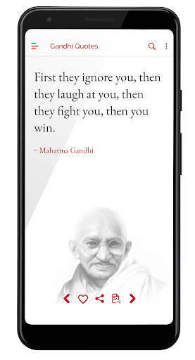 Run android online APK Gandhi Quotes - Daily Quotes from MyAndroid or emulate Gandhi Quotes - Daily Quotes using MyAndroid