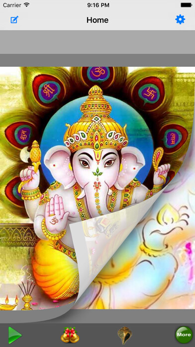 Emulate iPhone app Ganesha Atharvshirsha : 3D Book using MyAndroid Emulate iPhone app Ganesha Atharvshirsha : 3D Book using MyAndroid