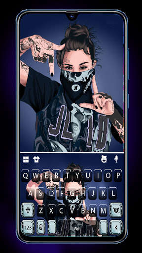 Run android online APK Gangsta Cool Girl Keyboard Background from MyAndroid or emulate Gangsta Cool Girl Keyboard Background using MyAndroid