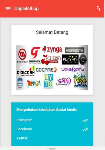 Run android online APK Gaplekshop - kebutuhan sosmed&game online kediri from MyAndroid or emulate Gaplekshop - kebutuhan sosmed&game online kediri using MyAndroid