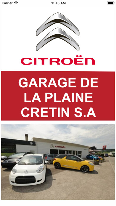 Emulate iPhone app Garage de la Plaine using MyAndroid