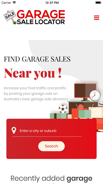 Emulate iPhone app Garage Sale Locator using MyAndroid Emulate iPhone app Garage Sale Locator using MyAndroid