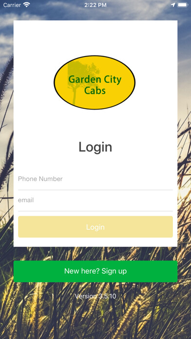 Emulate iPhone app Garden City Cabs using MyAndroid