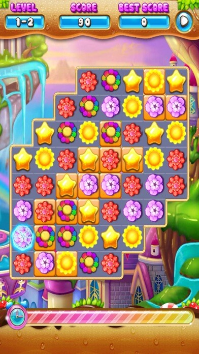 Emulate iPhone app Garden Flower Frenzy - Flower Mania Blast using MyAndroid